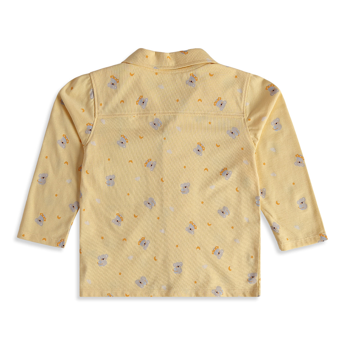 Baby Boys Yellow Cotton Koala Print Sleepwear Set Regular Fit