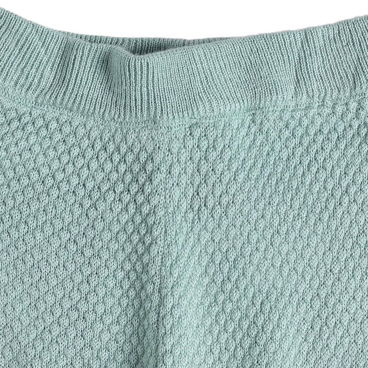 Baby Boys Mint Green Knitted Cardigan And Knit Bottom Set Regular Fit Casual Wear