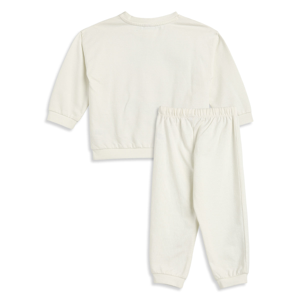 Baby Boy Off White Cotton Co-ord Set Pasta Fiesta Graphic Print Full Sleeve