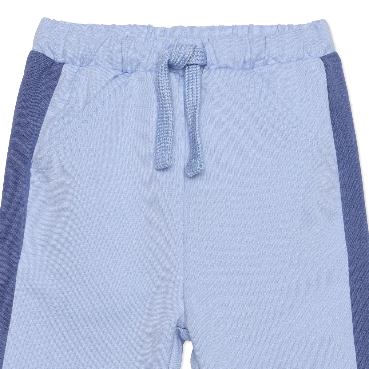 Baby Boys Blue Cotton Top and Bottom Set Regular Fit Casual Wear