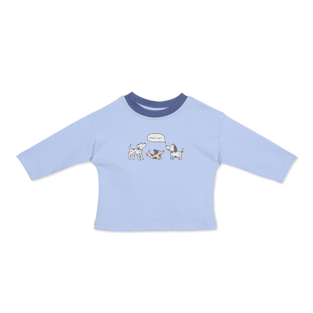 Baby Boys Blue Cotton Top and Bottom Set Regular Fit Casual Wear