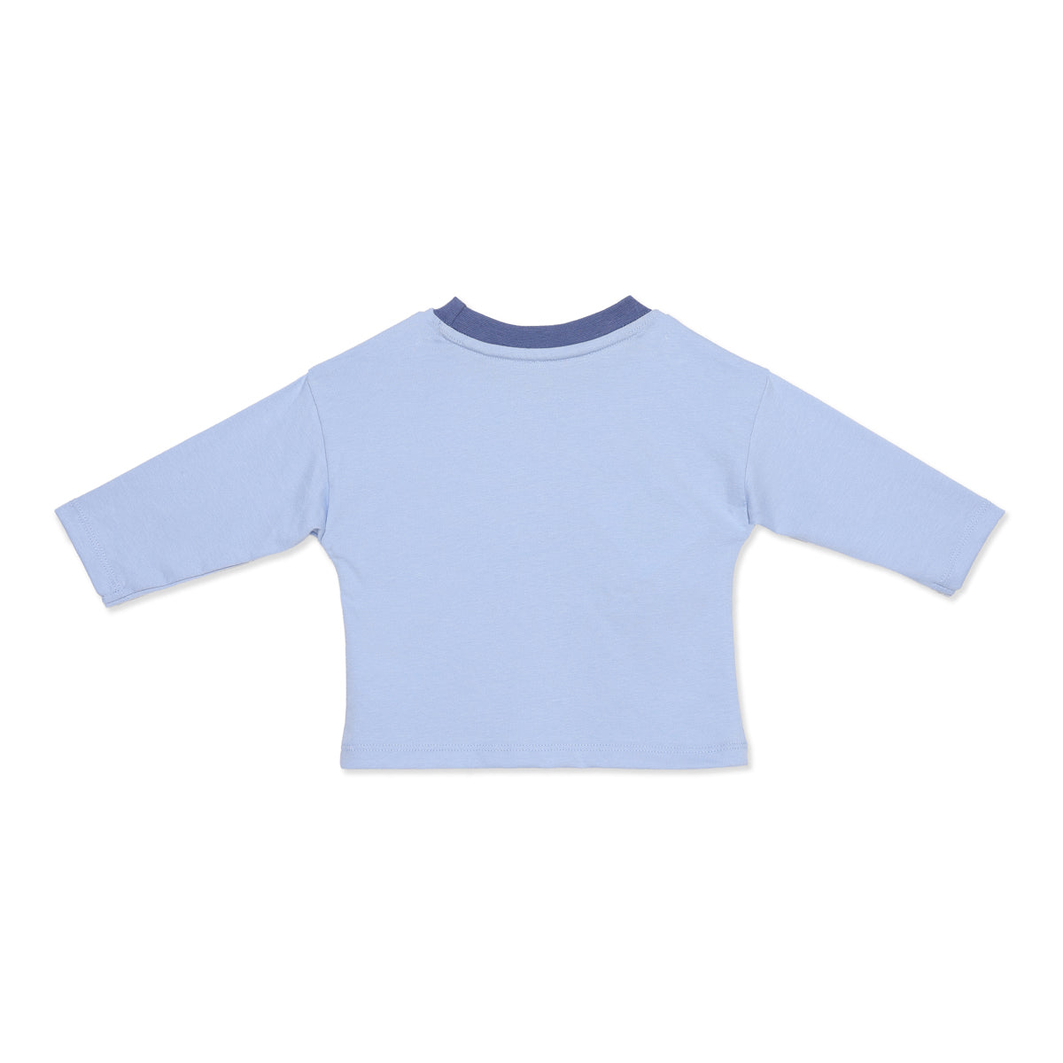 Baby Boys Blue Cotton Top and Bottom Set Regular Fit Casual Wear