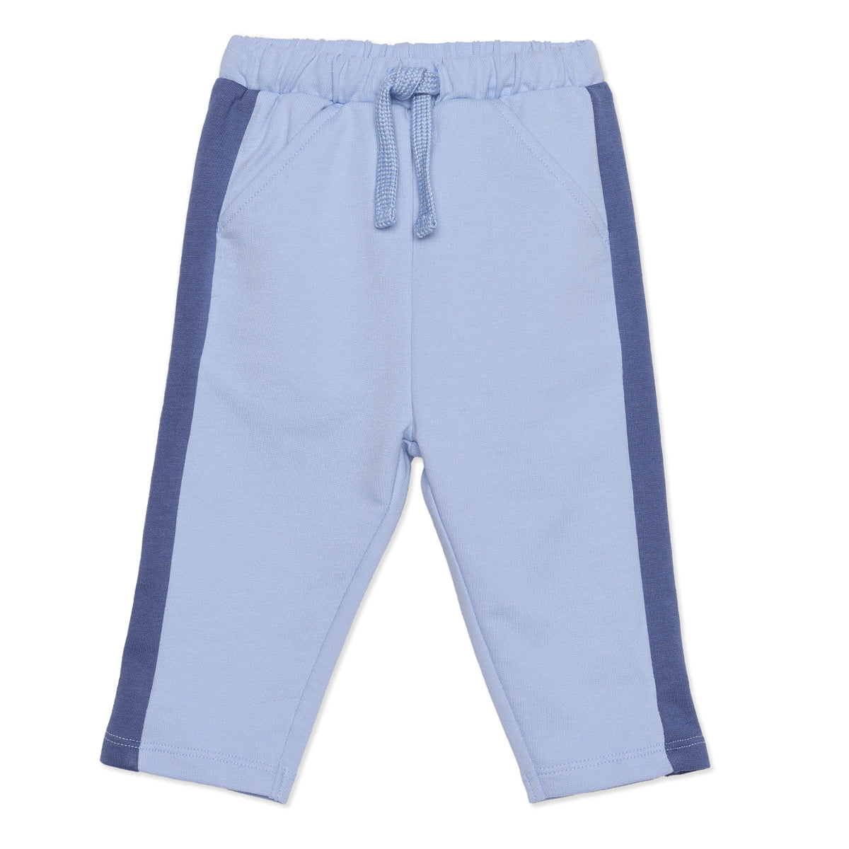 Baby Boys Blue Cotton Top and Bottom Set Regular Fit Casual Wear