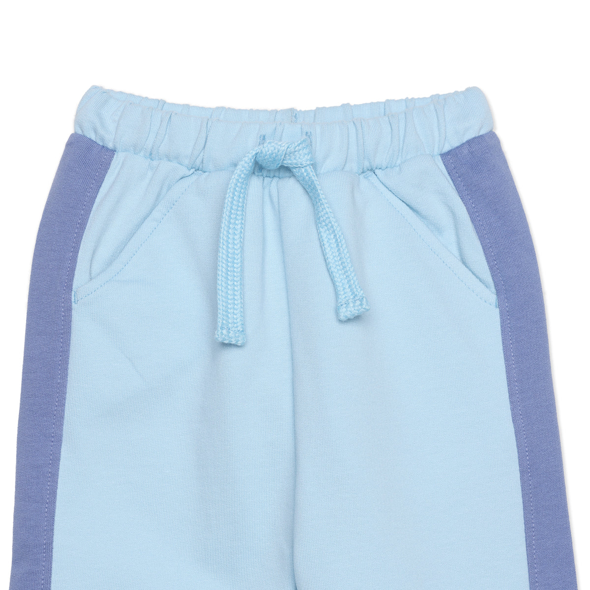 Baby Boys Blue Cotton Top and Bottom Set Regular Fit Casual Wear