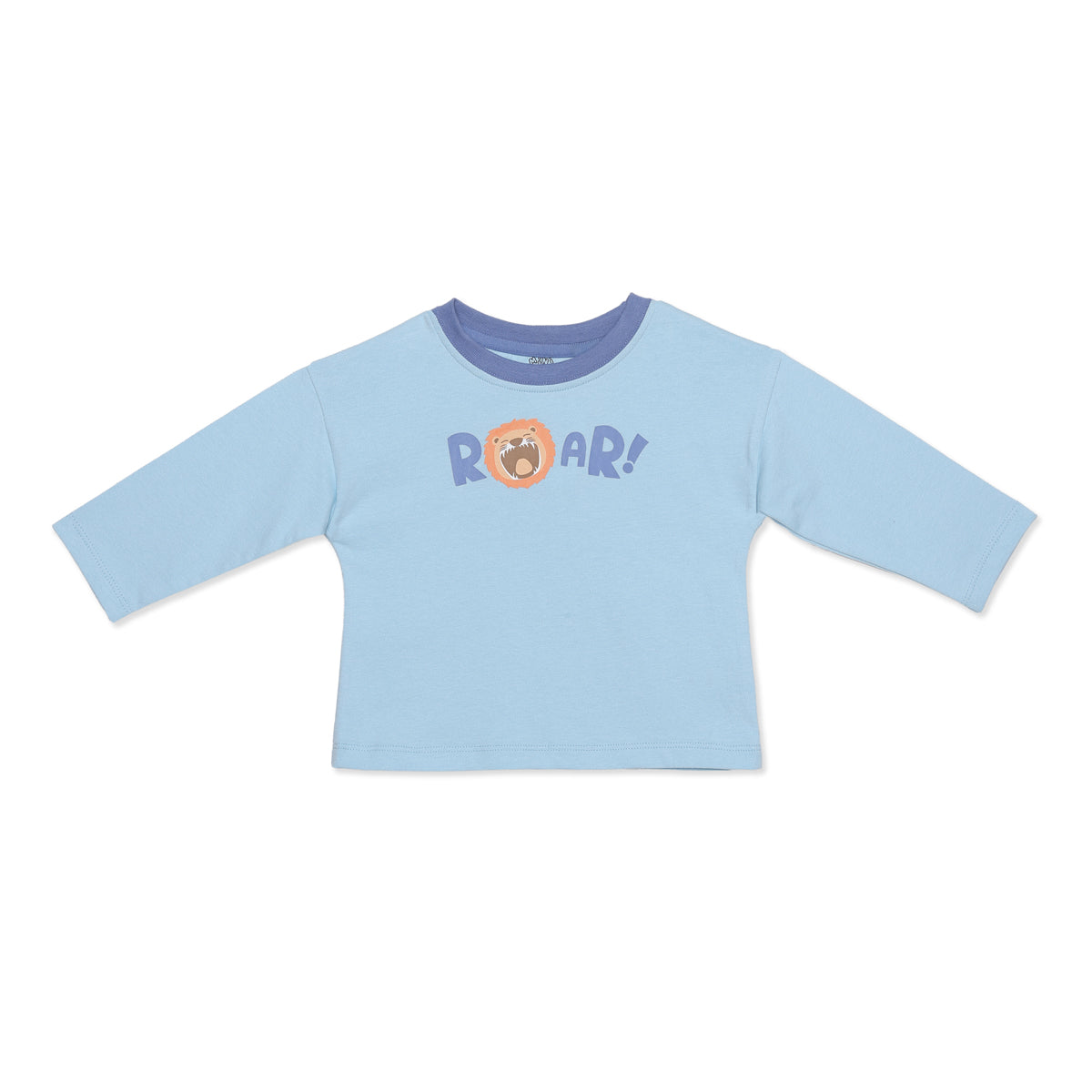 Baby Boys Blue Cotton Top and Bottom Set Regular Fit Casual Wear