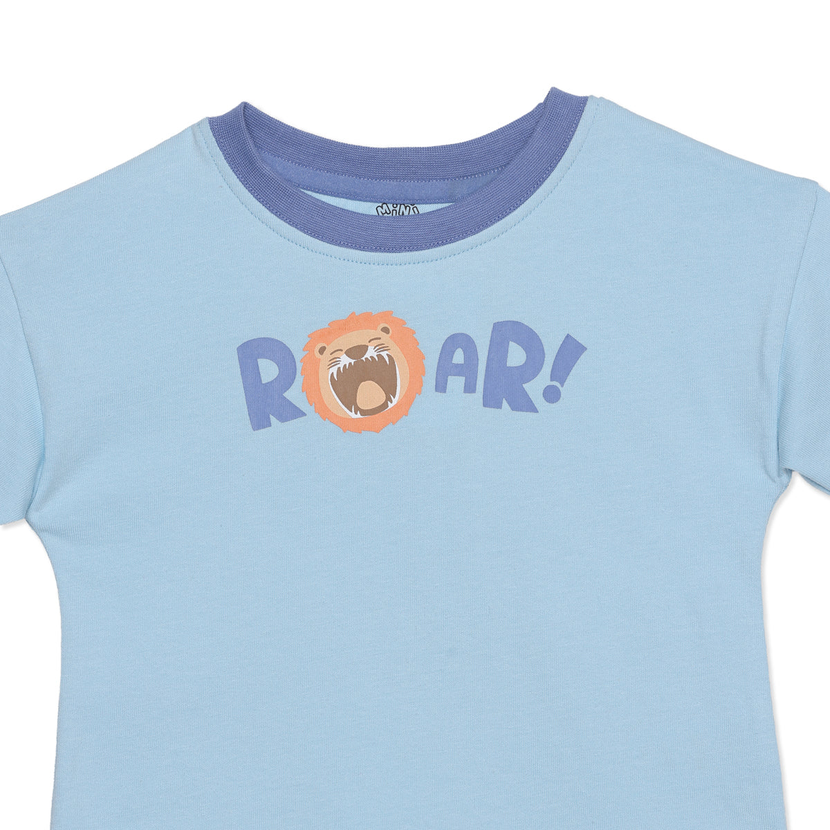 Baby Boys Blue Cotton Top and Bottom Set Regular Fit Casual Wear