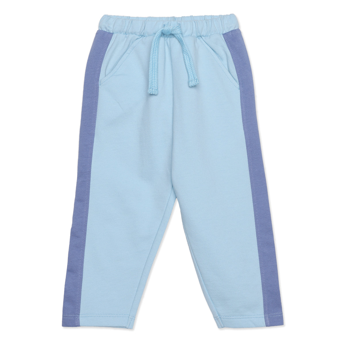 Baby Boys Blue Cotton Top and Bottom Set Regular Fit Casual Wear