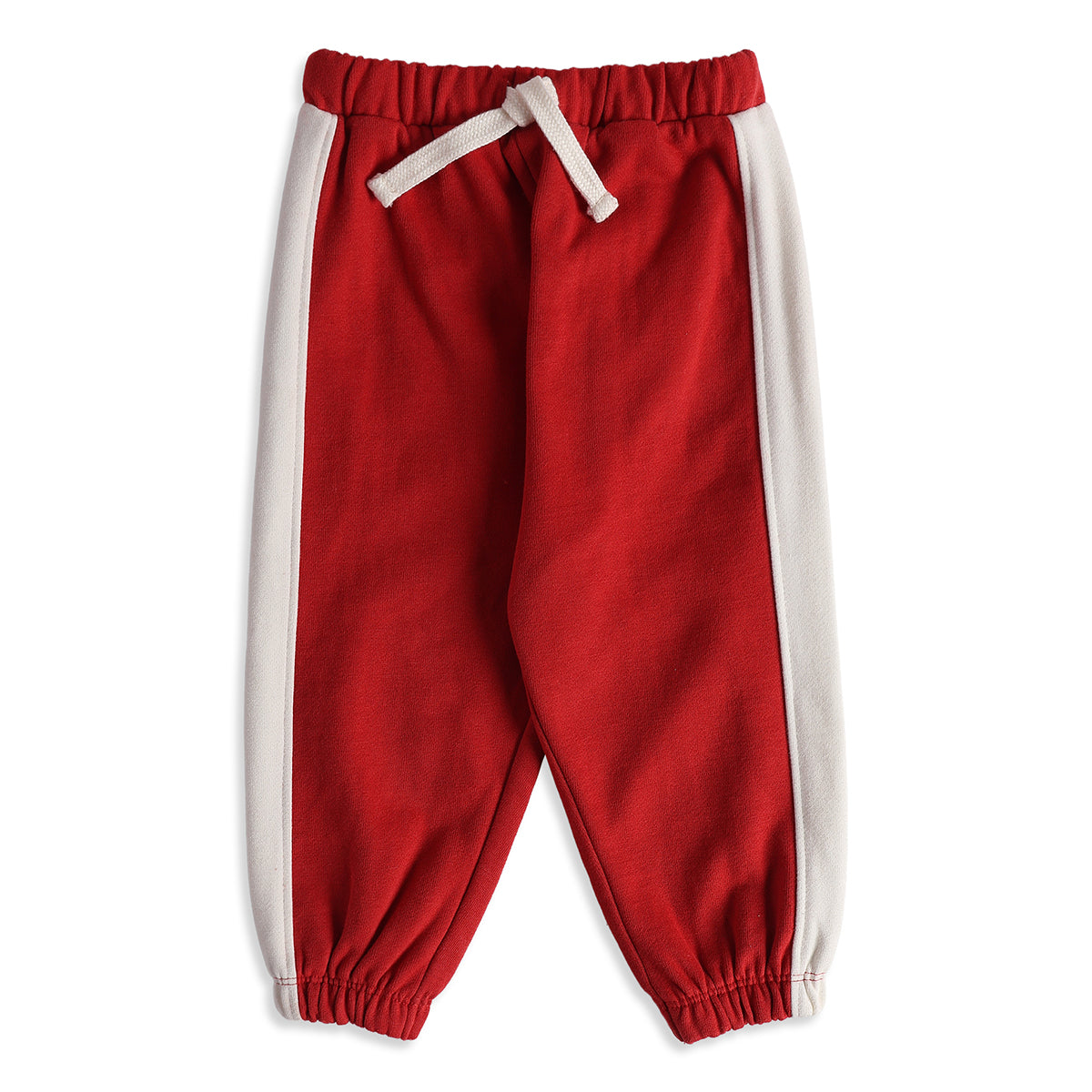 Baby Boys Red Cotton Blend Sweatshirt and joggers Set Regular Fit Casual Wear