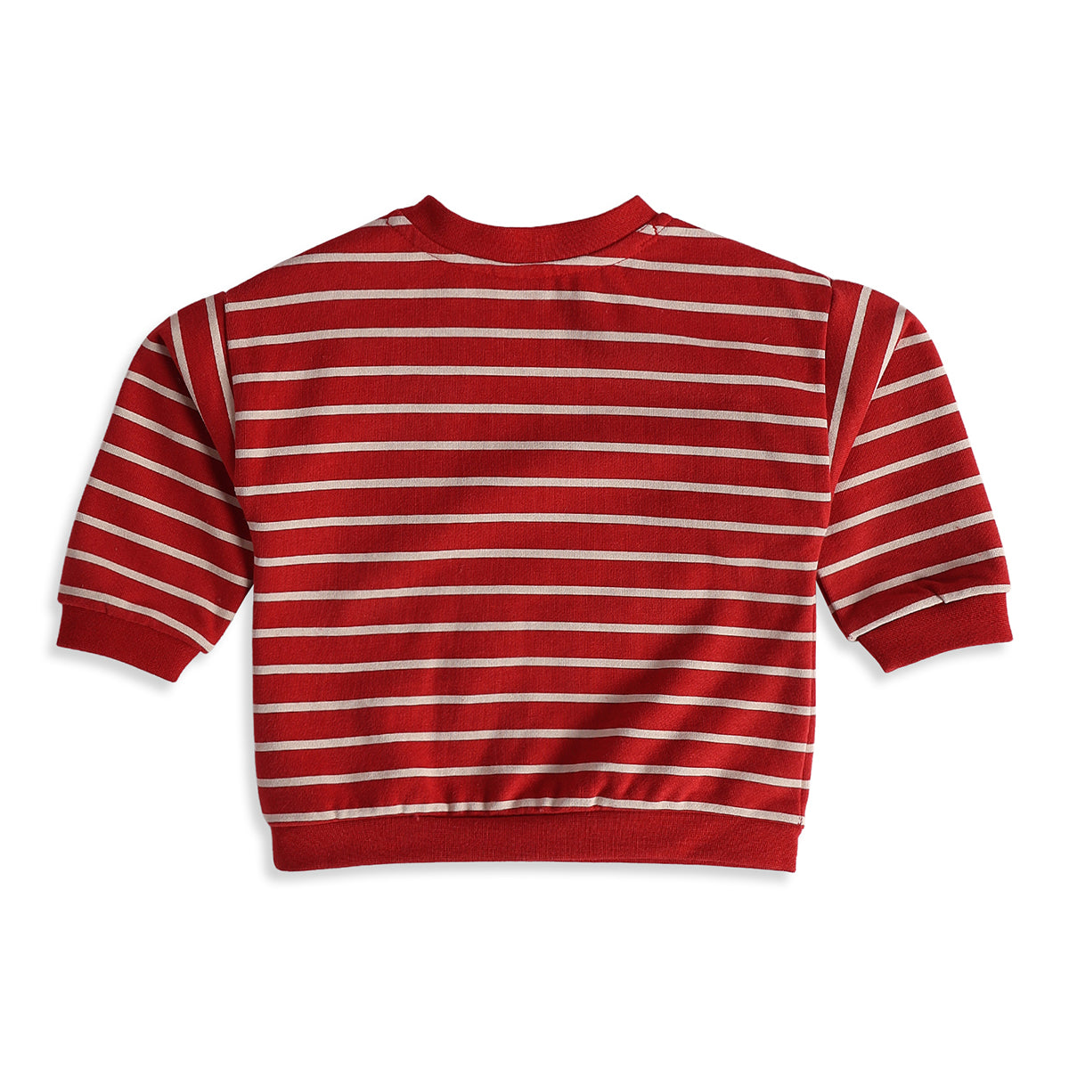 Baby Boys Red Cotton Blend Sweatshirt and joggers Set Regular Fit Casual Wear