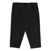 Baby Boys Black Cotton Trousers Regular Fit Formal Wear