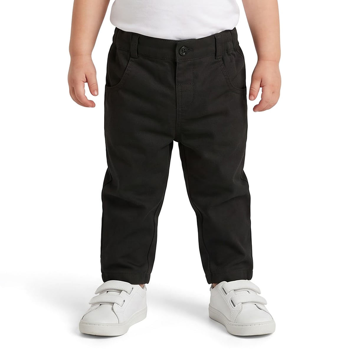 Baby Boys Black Cotton Trousers Regular Fit Formal Wear