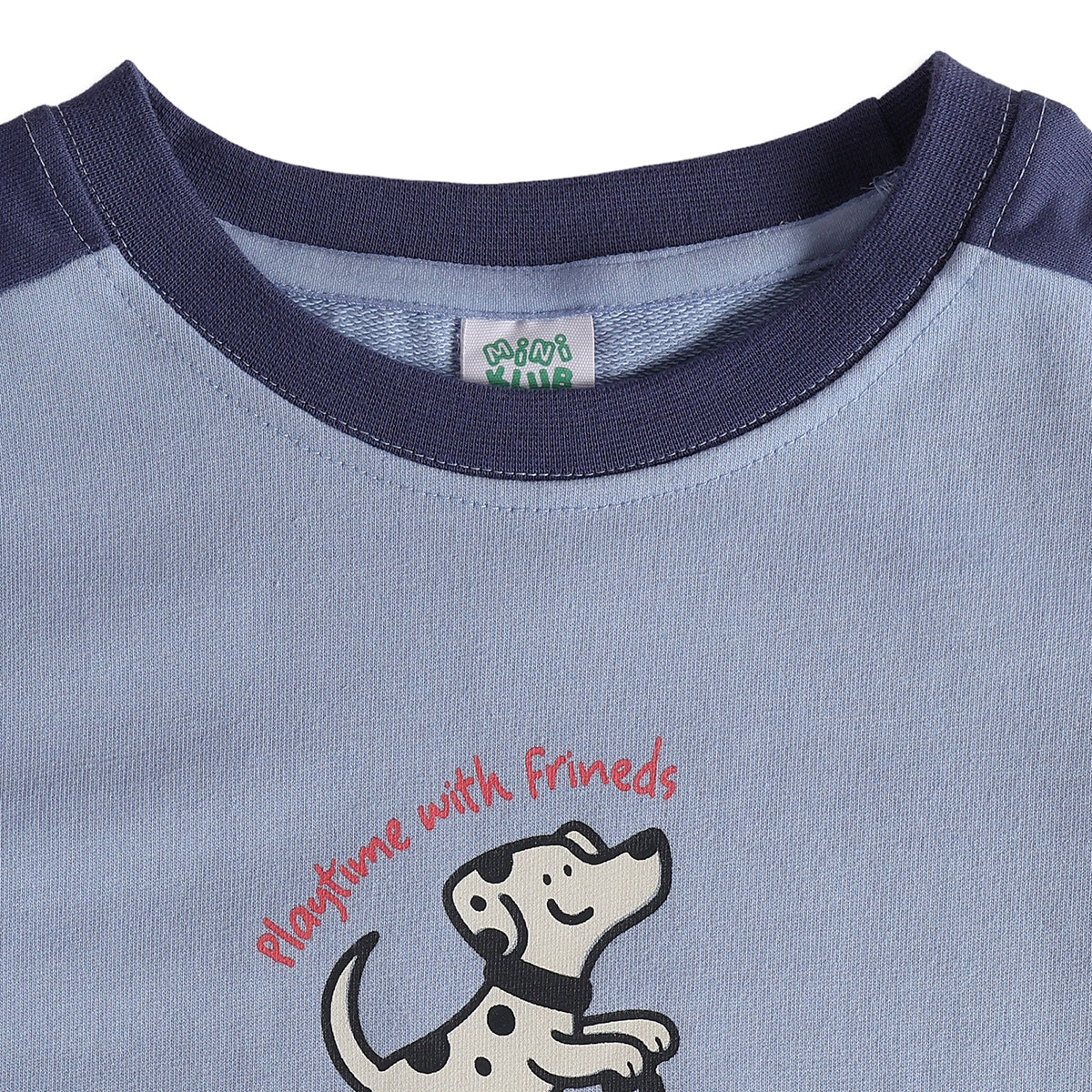 Baby Boys Blue Cotton T-Shirt and Joggers Set Regular Fit Casual Wear