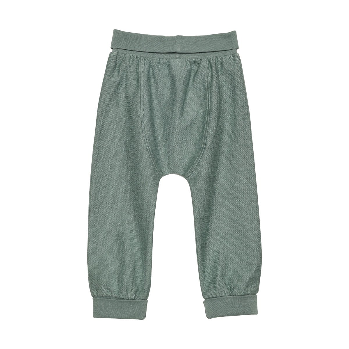 Baby Boys Sage Green Cotton Tractor Applique Full Sleeve Top And Bottom Set Regular Fit Casual Wear