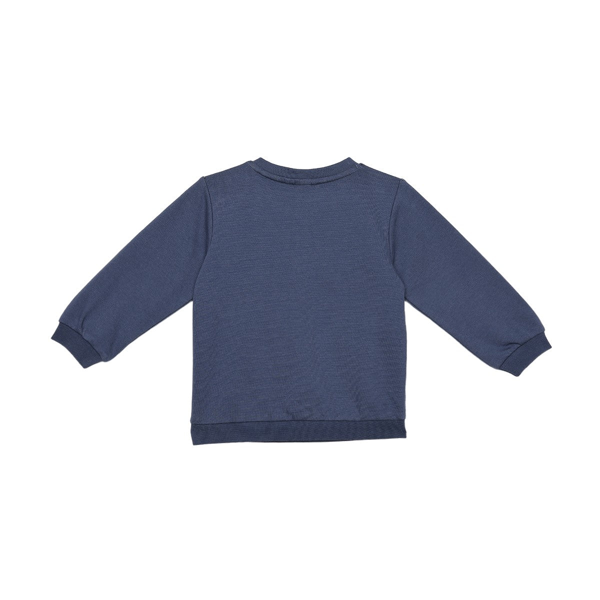 Baby Boys Navy Blue Cotton Hen Embroidered And Farm Animal Printed Top And Bottom Set Regular Fit Casual Wear