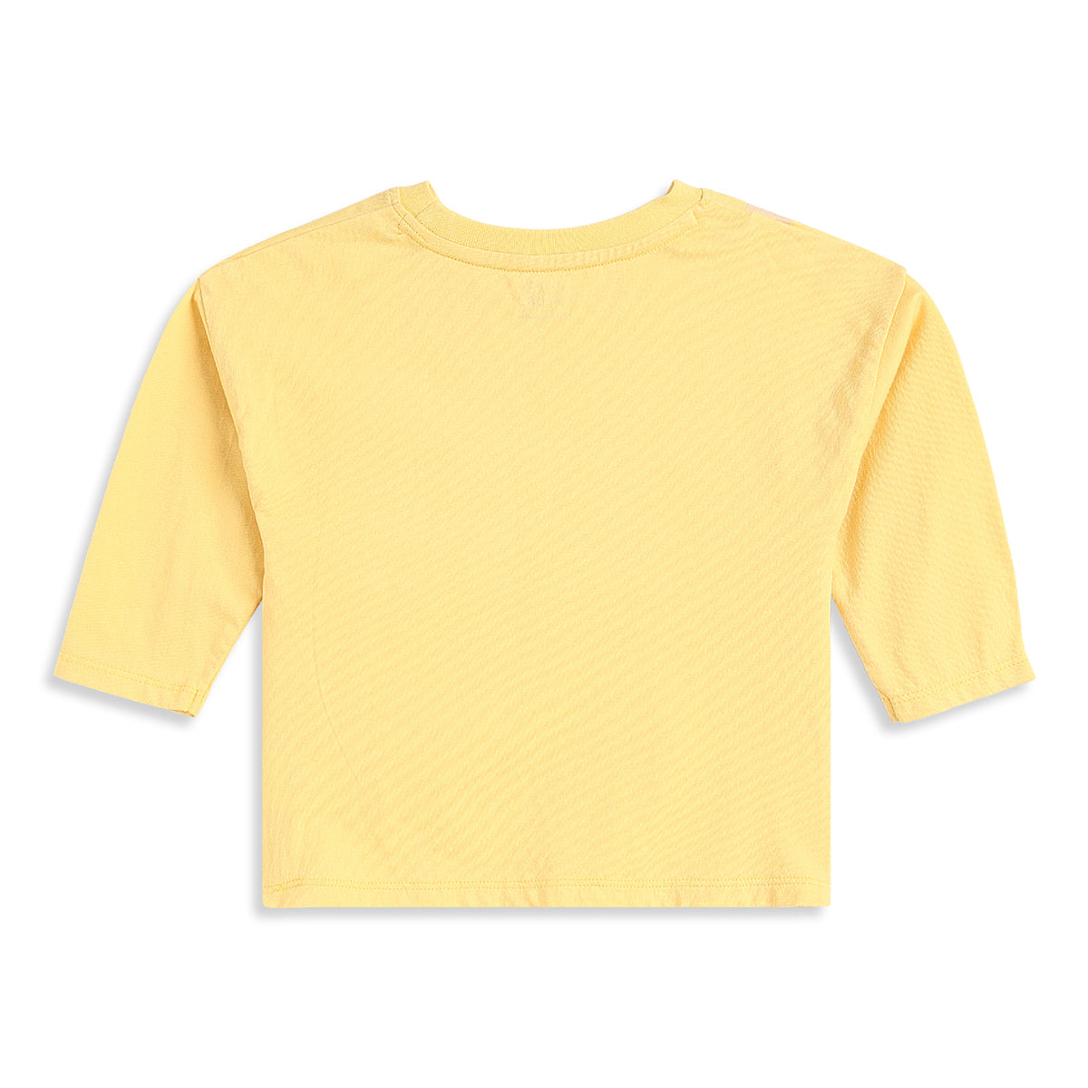 Baby Boys Yellow Cotton T-Shirt with Boba Bear Applique Casual Wear