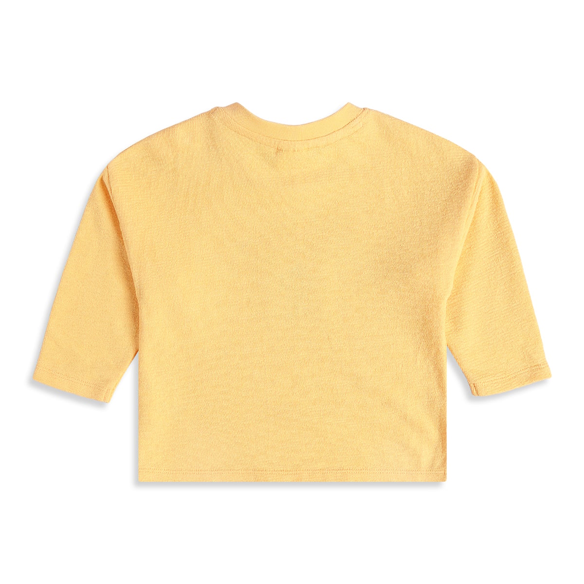 Baby Boys Yellow Cotton Lion Embroidered T-Shirt Regular Fit Casual Wear