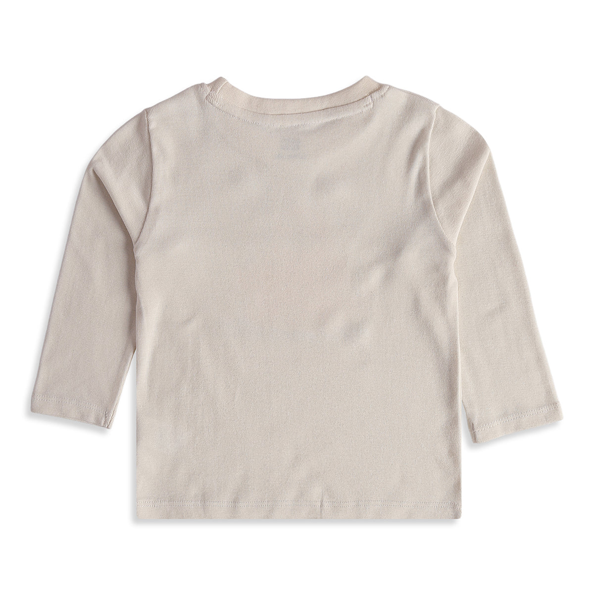 Baby Boys Cream Cotton Sloth Print T-Shirt Regular Fit Casual Wear