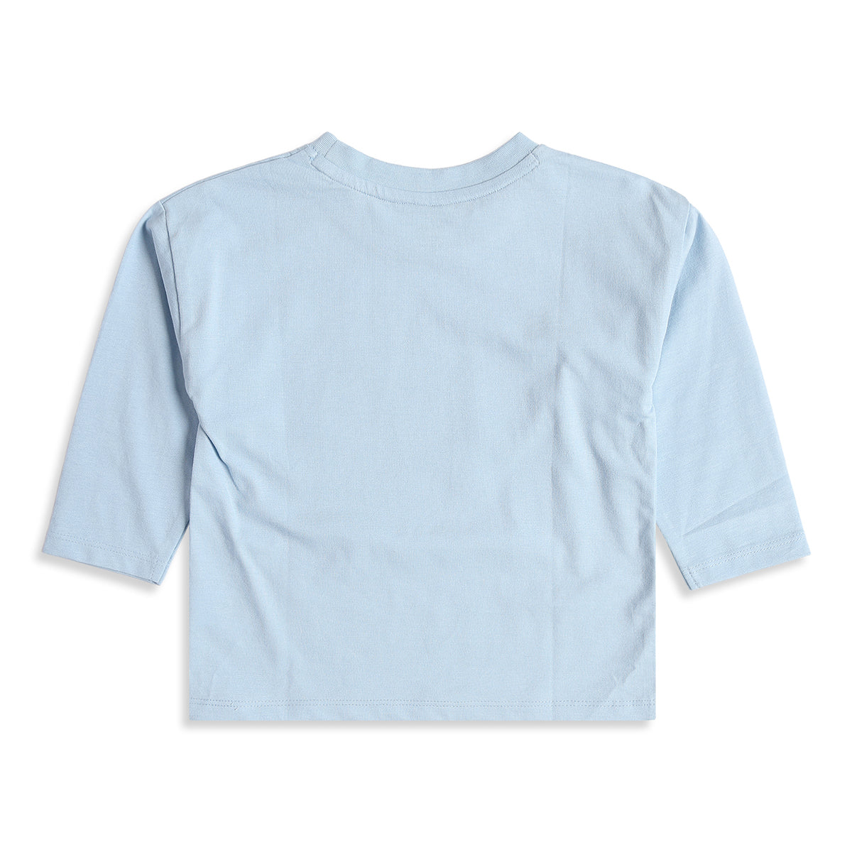 Baby Boys Light Blue Cotton T-Shirt with Cool Kids Club Print Casual Wear
