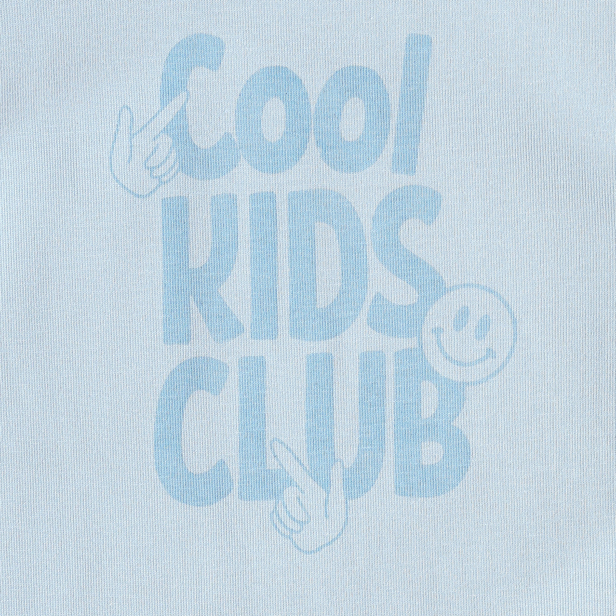 Baby Boys Light Blue Cotton T-Shirt with Cool Kids Club Print Casual Wear