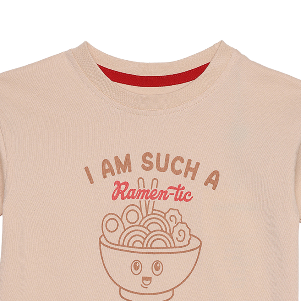 Baby Boys Beige Cotton Graphic T-Shirt Regular Fit Casual Wear