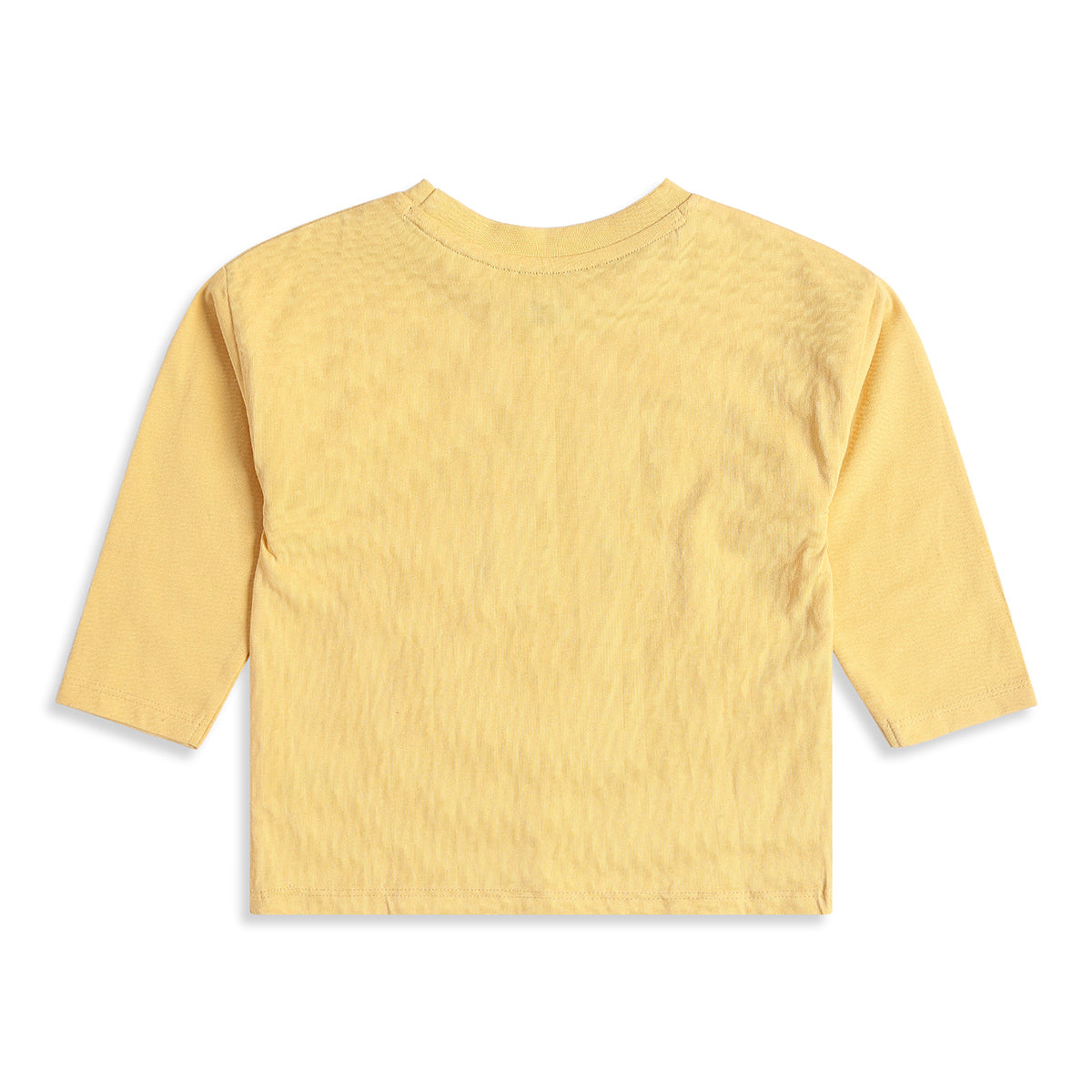 Baby Boys Yellow Cotton T-Shirt with Always Be Kind Graphic Print Casual Wear
