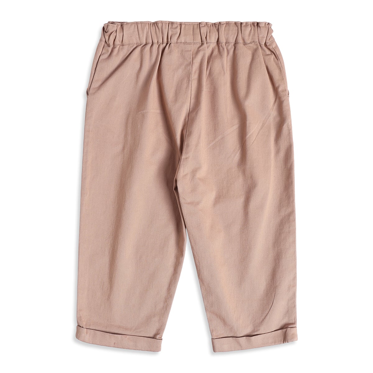 Baby Boys Beige Cotton Twill Solid Pant Regular Fit Casual Wear
