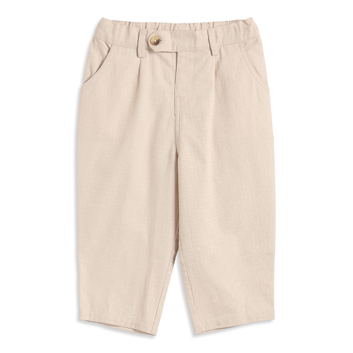 Baby Boys Beige Woven Pant Casual Wear