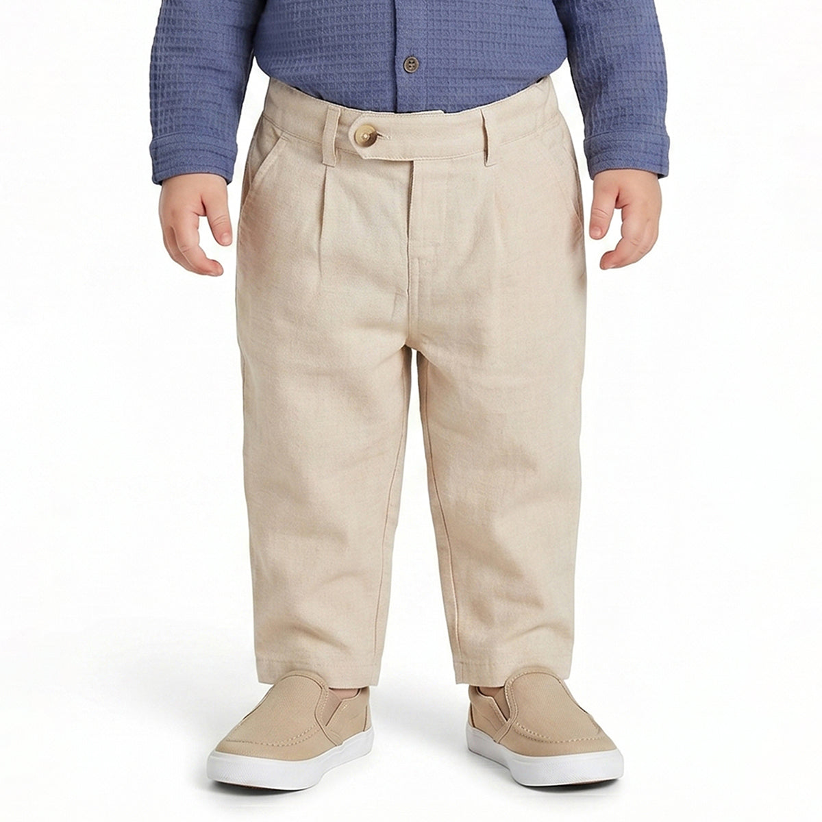 Baby Boys Beige Woven Pant Casual Wear