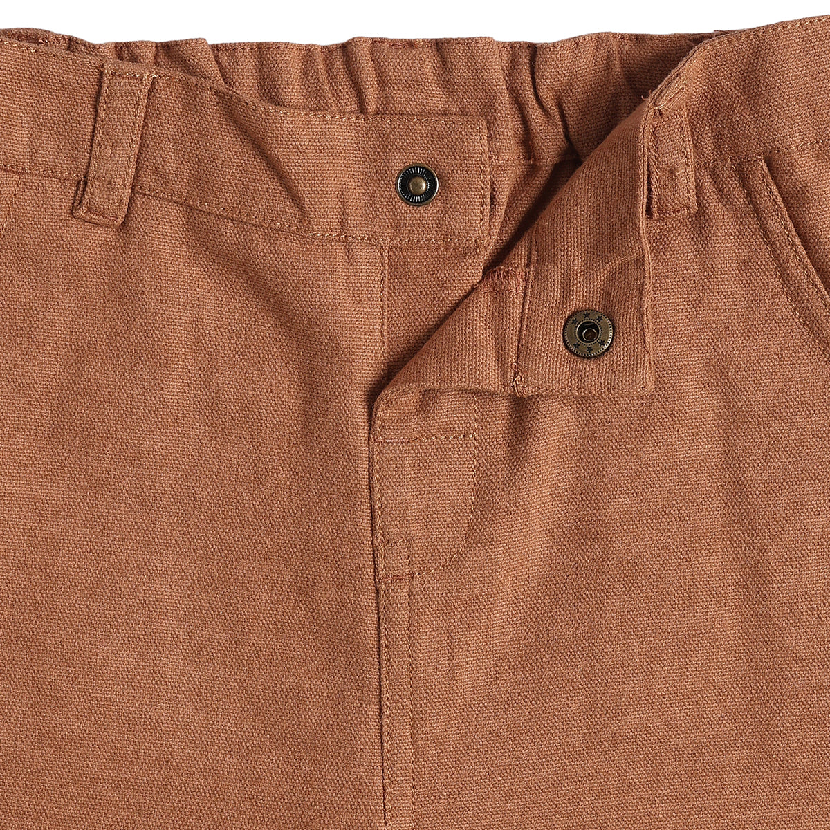 Baby Boys Brown Woven Blend Pant Casual Wear
