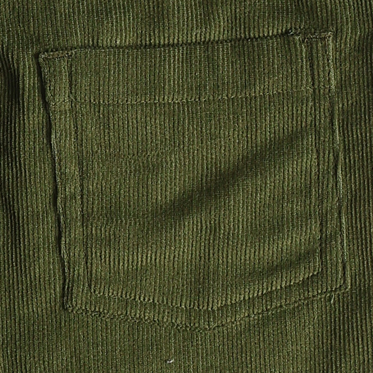 Baby Boy Olive Green Corduroy Suspender Woven Pant