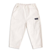 Baby Boys Off-White Cotton Solid Pant Regular Fit Casual Wear