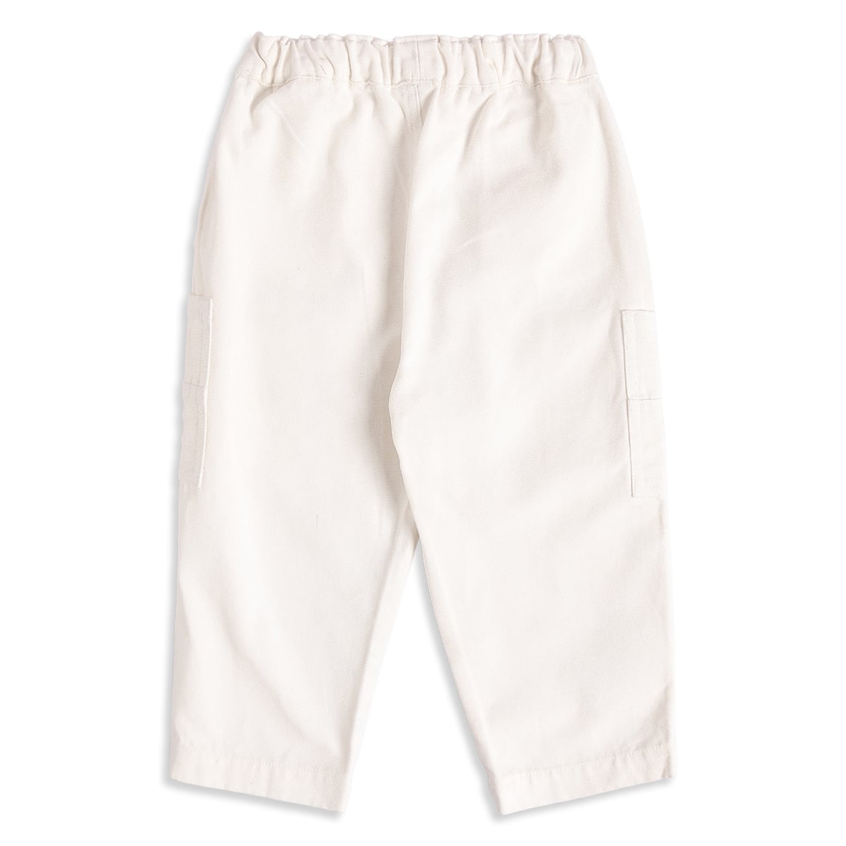 Baby Boys Off-White Cotton Solid Pant Regular Fit Casual Wear
