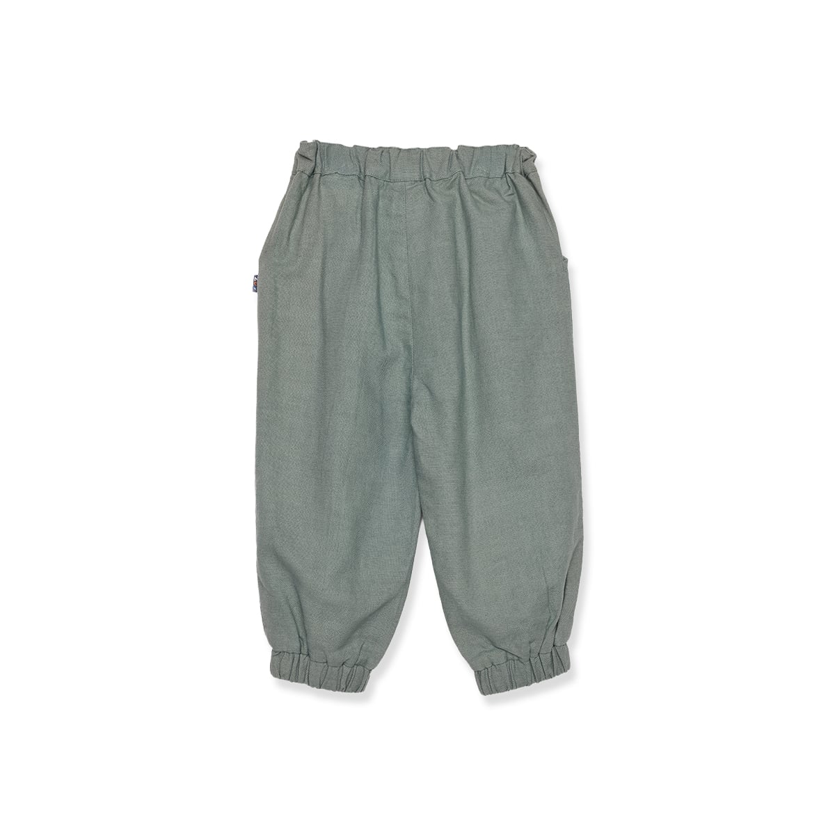 Baby Boys Sage Green Cotton Blend Solid Woven Pant  Regular Fit Casual Wear