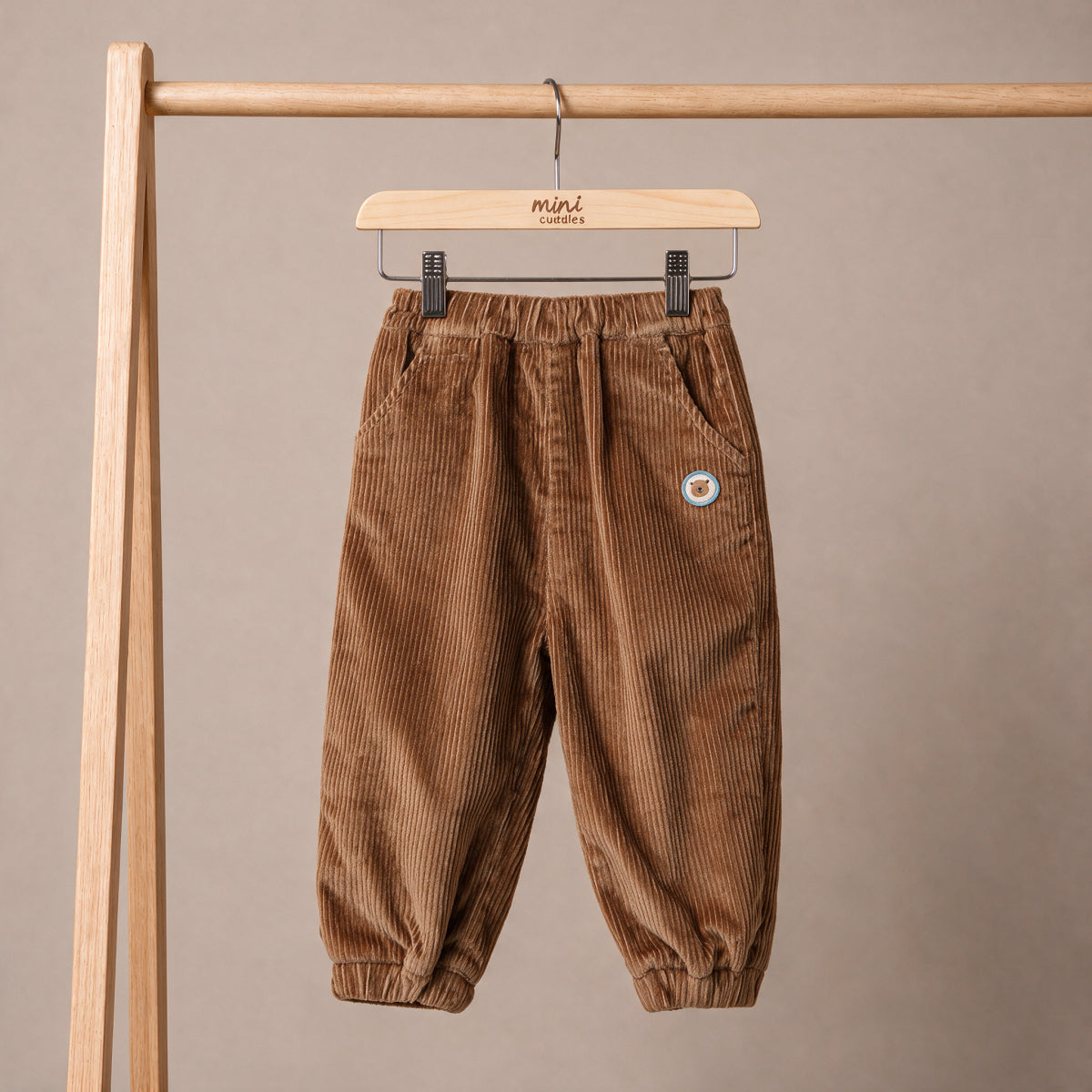 Baby Boys Brown Woven Pant Pack Of One Regular Fit