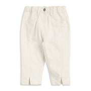 Baby Girls Off-White Denim Pants Regular Fit Casual Wear