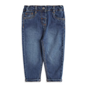 Baby Boys Blue Cotton Denim Pants Regular Fit Casual Denim Pants