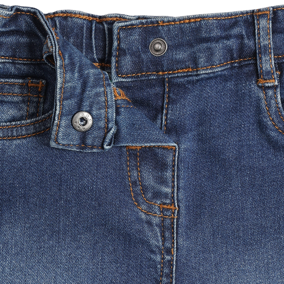Baby Boys Blue Cotton Denim Pants Regular Fit Casual Denim Pants