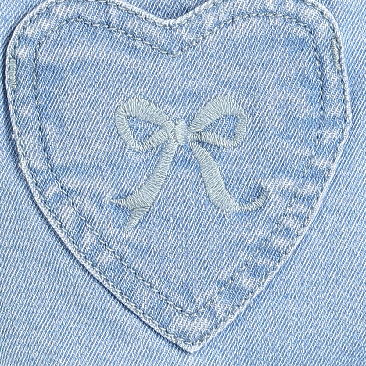 Baby Girls Light Blue Cotton Denim Pant Regular Fit Casual Denim Pant