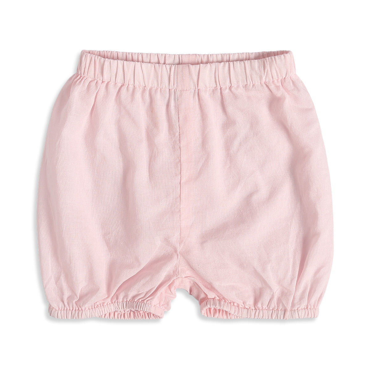 Baby Girls Light Pink Embellished Dress with Bloomers Regular Fit Party Wear