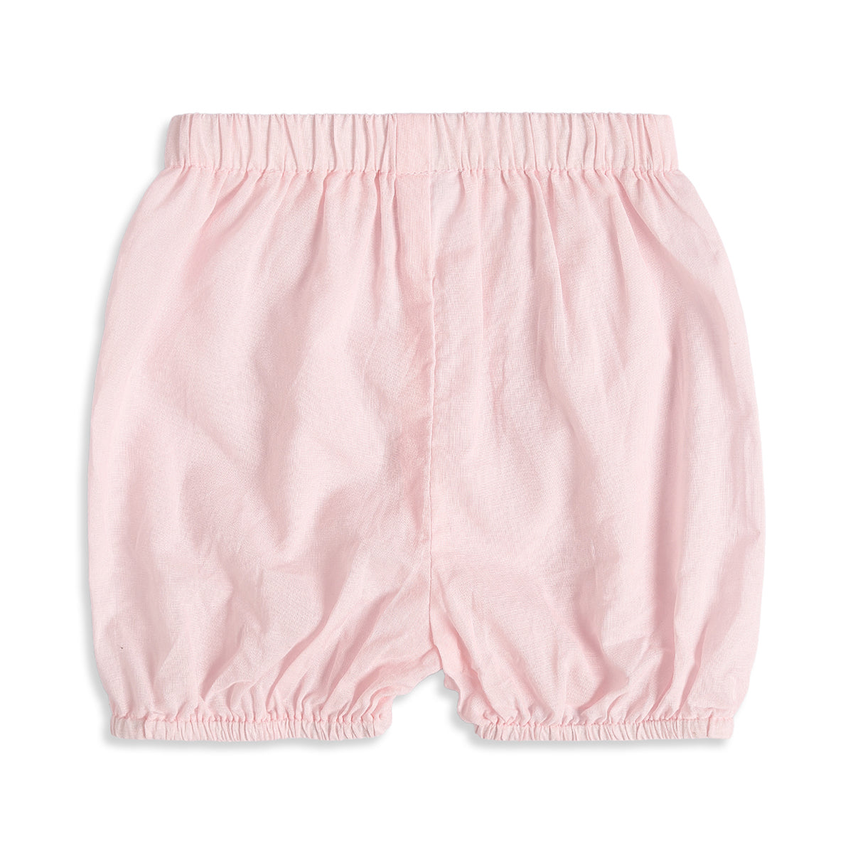 Baby Girls Light Pink Embellished Dress with Bloomers Regular Fit Party Wear