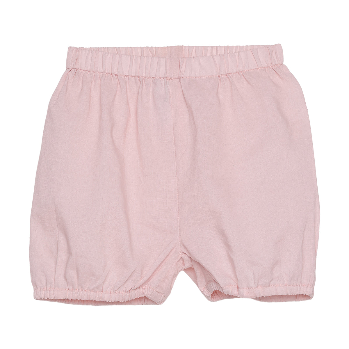 Baby Girls Light Pink Polyester Butterfly Dress with Bloomers Regular Fit Party Wear