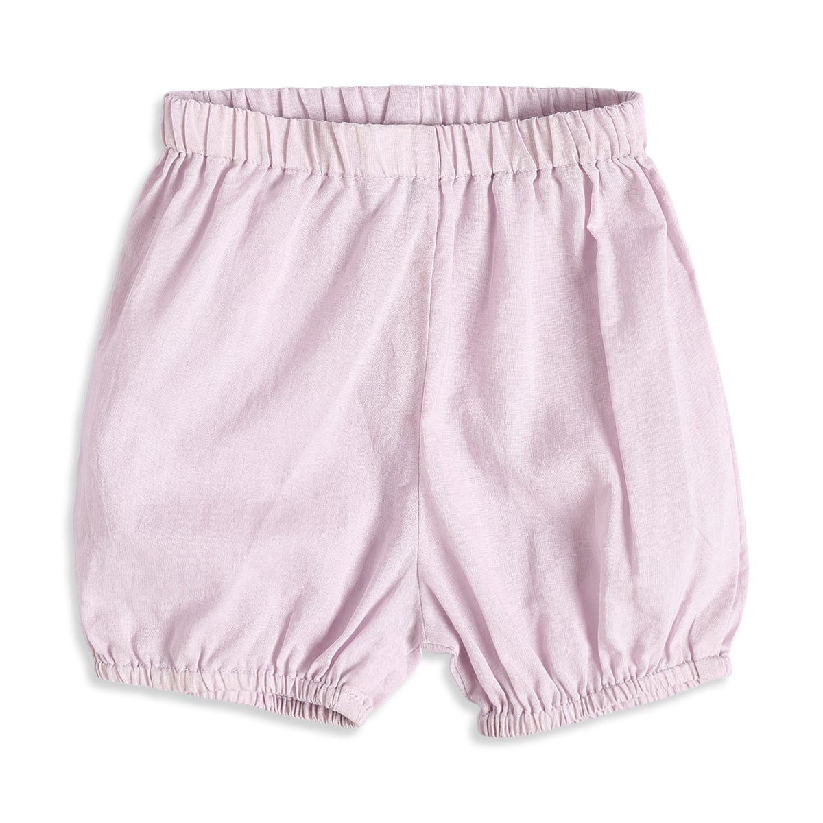Baby Girls Lilac Floral Lace Dress With Bloomers Regular Fit Party Wear