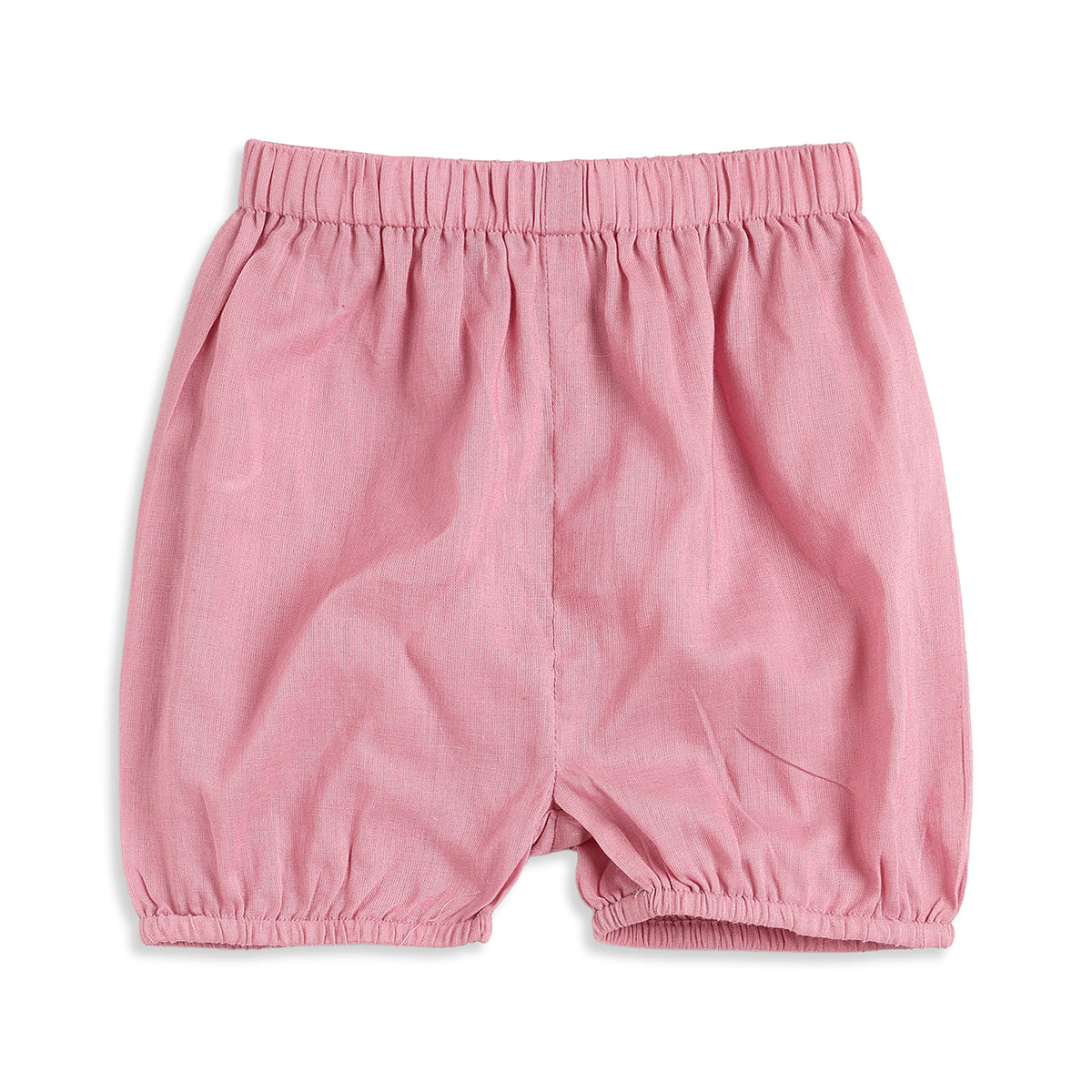 Baby Girls Pink Embroidered Dress with Bloomers Regular Fit Party Dress Set
