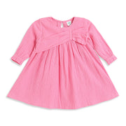 Baby Girls Pink Cotton Dress Regular Fit Casual Dress