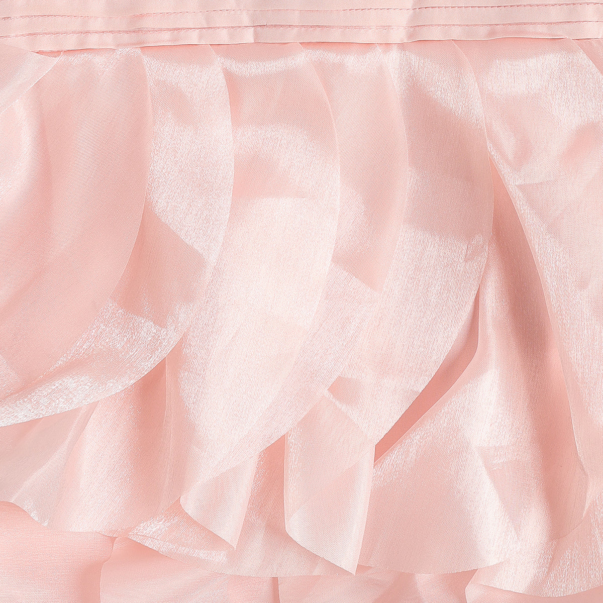 Baby Girls Peach Sequin Party Dress Regular Fit Party Dress
