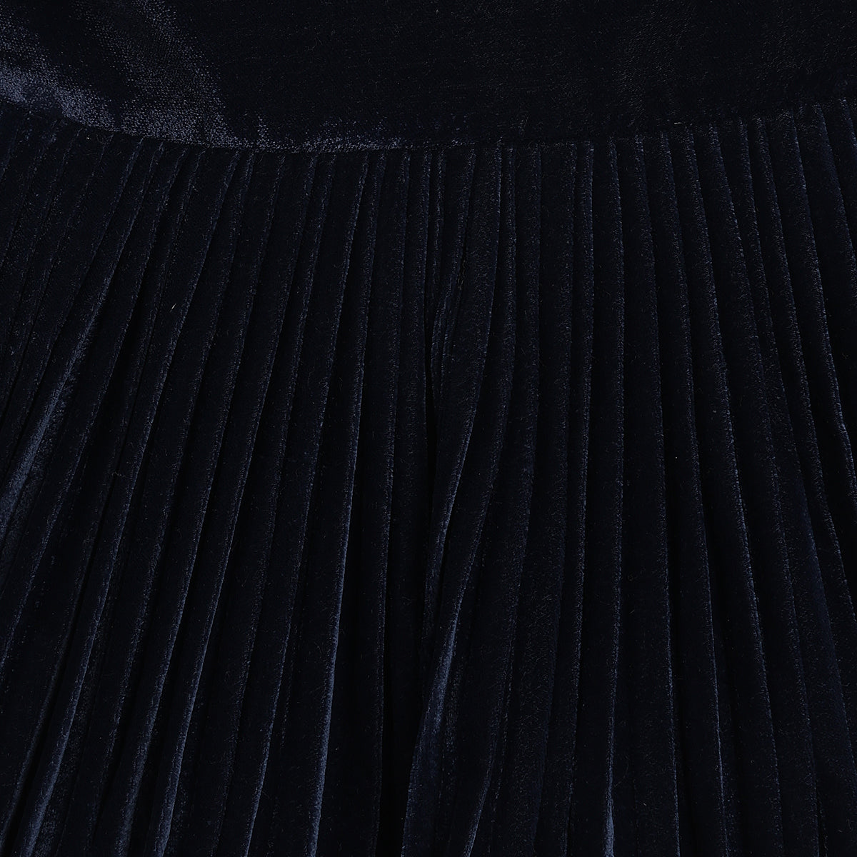 Baby Girls Navy Blue Velvet Party Dress with Scrunchies Regular Fit.