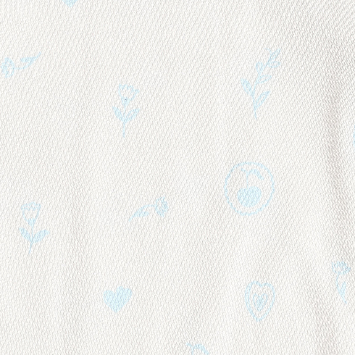 Baby Girls Light Blue Dungaree with White Printed T-Shirt Regular Fit.