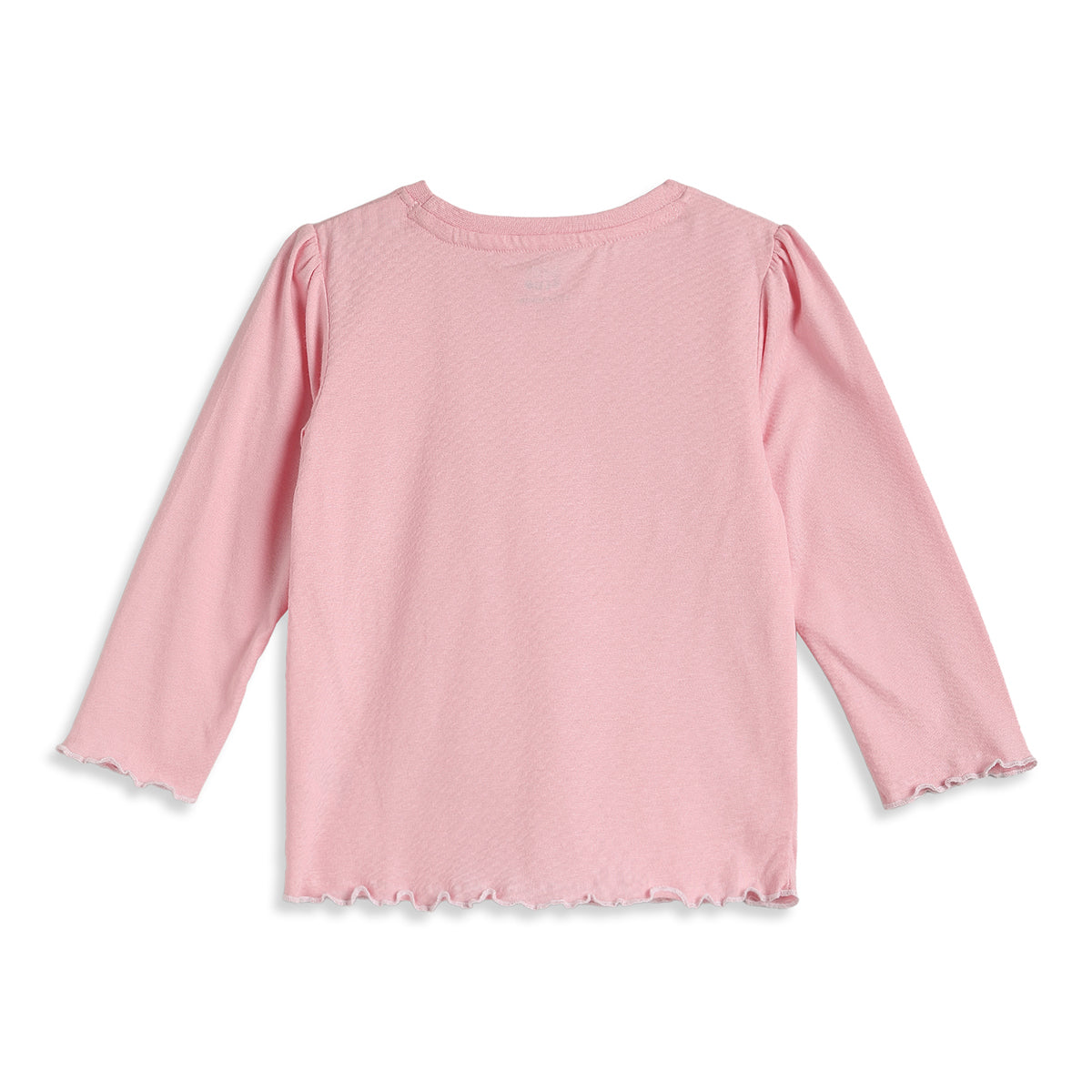Baby Girls Cream Cherry Print Dungaree with Pink T-Shirt Regular Fit.