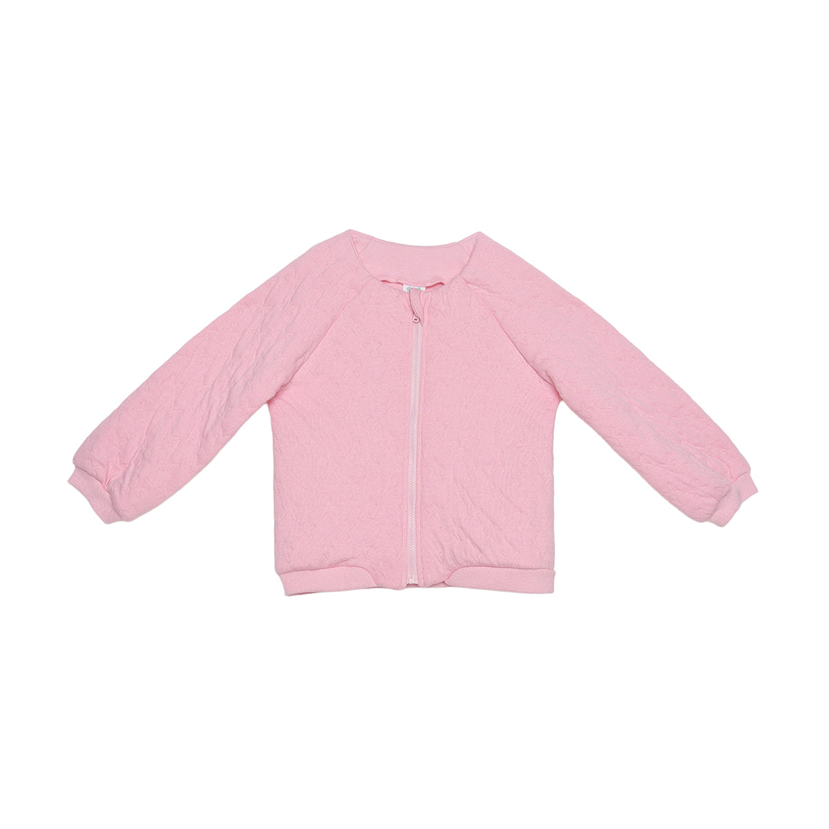 Baby Girls Pink Cotton Jacket Regular Fit Casual Wear