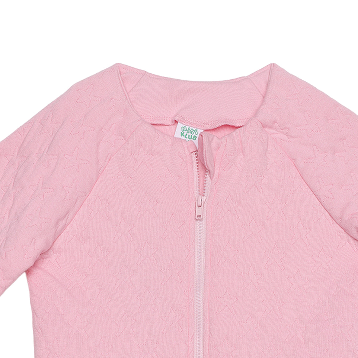 Baby Girls Pink Cotton Jacket Regular Fit Casual Wear
